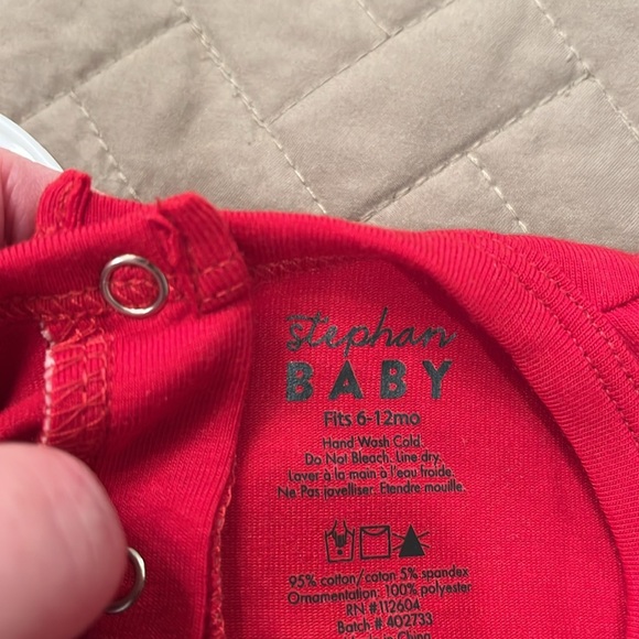 Stephan Baby "Santa Baby" Red Snapshirt Dress/NWT/6-12M - Picture 9 of 12